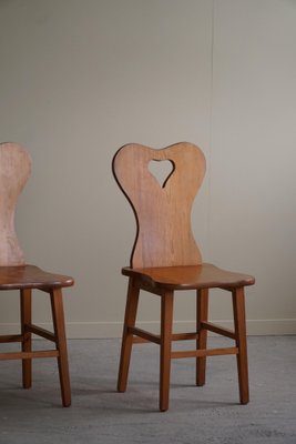 Scandinavian Modern Chairs in Pine, 1960s, Set of 4-MXF-1799993