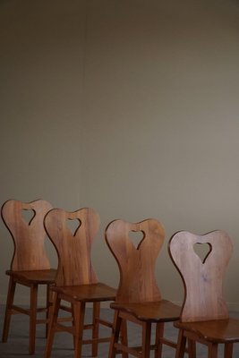 Scandinavian Modern Chairs in Pine, 1960s, Set of 4-MXF-1799993