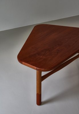 Scandinavian Modern Chunky Coffee Table by Yngve Ekström for Westbergs Furniture, 1950s-WRF-1739366