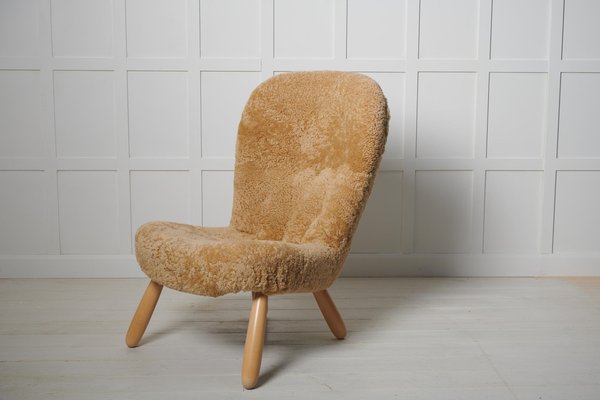 Scandinavian Modern Clam Chair attributed to Arnold Madsen, Denmark, 1940s-MJF-1721319