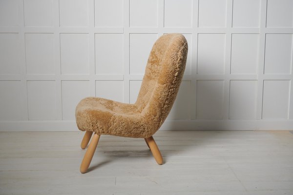 Scandinavian Modern Clam Chair attributed to Arnold Madsen, Denmark, 1940s-MJF-1721319