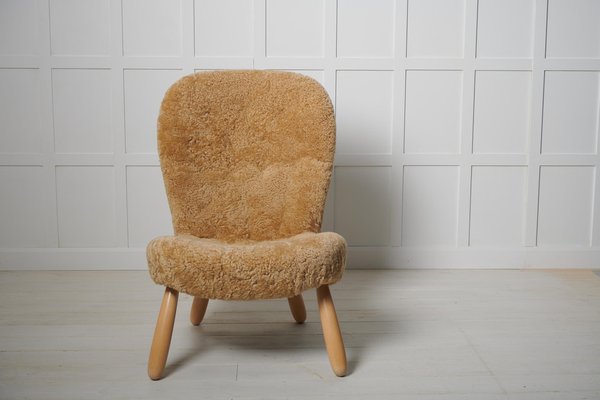 Scandinavian Modern Clam Chair attributed to Arnold Madsen, Denmark, 1940s-MJF-1721319