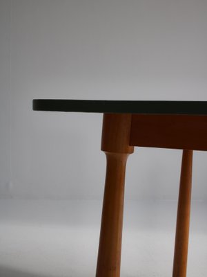 Scandinavian Modern Club Legged Desk / Table in Beech by Arnold Madsen, 1940s-WRF-1305539