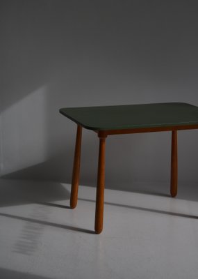 Scandinavian Modern Club Legged Desk / Table in Beech by Arnold Madsen, 1940s-WRF-1305539