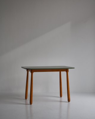 Scandinavian Modern Club Legged Desk / Table in Beech by Arnold Madsen, 1940s-WRF-1305539