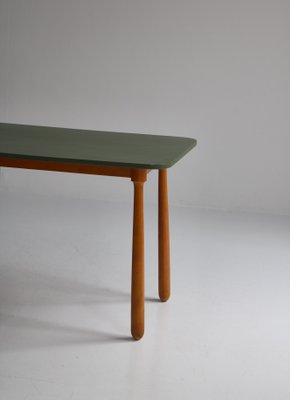 Scandinavian Modern Club Legged Desk / Table in Beech by Arnold Madsen, 1940s-WRF-1305539