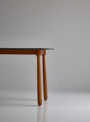 Scandinavian Modern Club Legged Desk / Table in Beech by Arnold Madsen, 1940s-WRF-1305539