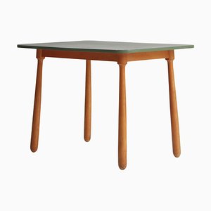 Scandinavian Modern Club Legged Desk / Table in Beech by Arnold Madsen, 1940s-WRF-1305539