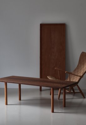 Scandinavian Modern Coffee Table in Wenge & Oak attributed to Hans J. Wegner for Andreas Tuck, 1950s-WRF-2041559