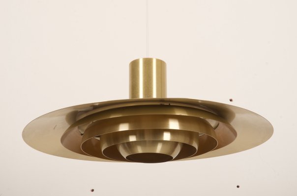 Scandinavian Modern Danish Aluminum Ceiling Lamp by Preben Fabricius & Jørgen Kastholm for Nordisk Solar, 1964-AX-1118613