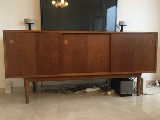 Scandinavian Modern Danish Oak Sideboard, 1960s-TZ-557384