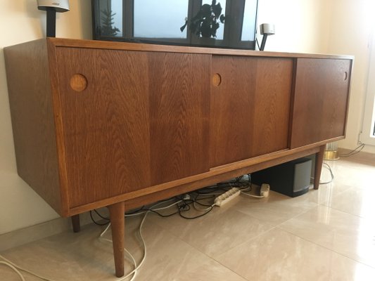 Scandinavian Modern Danish Oak Sideboard, 1960s-TZ-557384