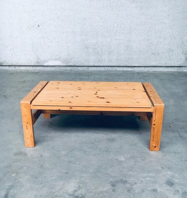 Scandinavian Modern Design Solid Pine Coffee Table, 1970s-RQV-1158483