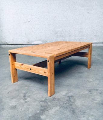 Scandinavian Modern Design Solid Pine Coffee Table, 1970s-RQV-1158483