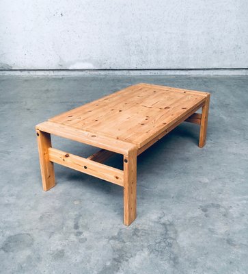 Scandinavian Modern Design Solid Pine Coffee Table, 1970s-RQV-1158483