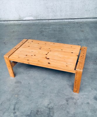 Scandinavian Modern Design Solid Pine Coffee Table, 1970s-RQV-1158483