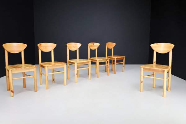 Scandinavian Modern Dining Room Chairs in Pine from Rainer Daumiller, Denmark, 1970s, Set of 30-TRW-1797120