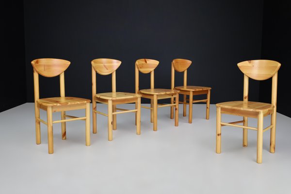 Scandinavian Modern Dining Room Chairs in Pine from Rainer Daumiller, Denmark, 1970s, Set of 30-TRW-1797120