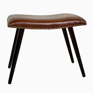 Scandinavian Modern Faux Leather Stool-WZZ-901006