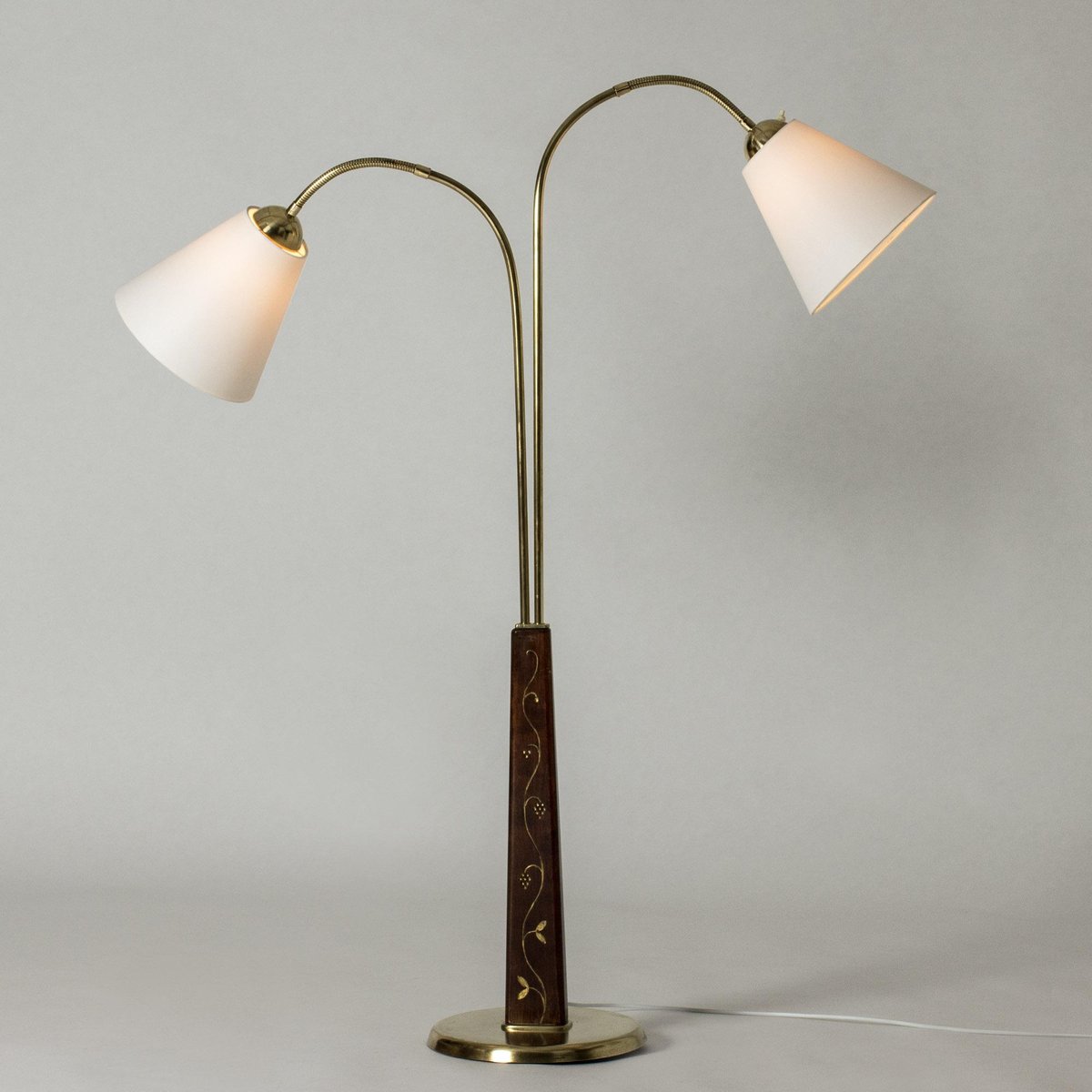 Scandinavian Modern Floor Lamp by Tor Wolfenstein, 1940s