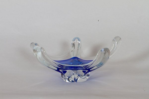 Scandinavian Modern Glass Bowl, 1950s-WIX-774068