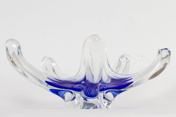 Scandinavian Modern Glass Bowl, 1950s-WIX-774068