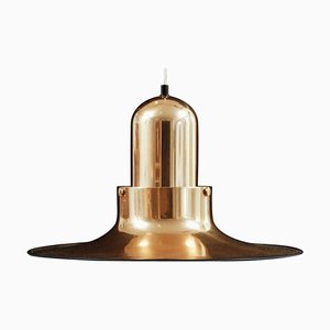 Scandinavian Modern Golden Pendant Lamp by Po Ström for Ikea, 1970s-RUK-2041630