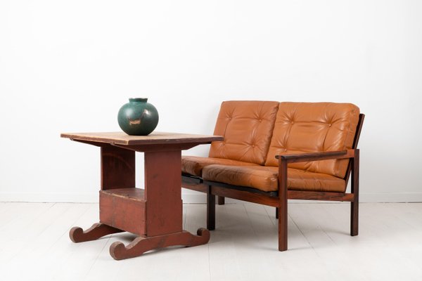 Scandinavian Modern Leather Capella Sofa by Illum Wikkelsø-MJF-931138