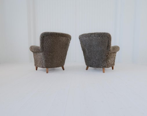 Scandinavian Modern Lounge Chairs, 1940, Set of 2-UYK-1797734