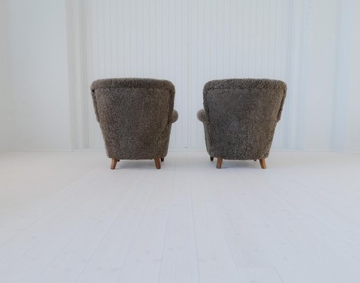 Scandinavian Modern Lounge Chairs, 1940, Set of 2-UYK-1797734