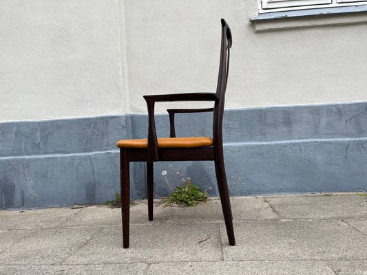 Scandinavian Modern Mahogany and Leather Armchair from DOF, 1970s-LCR-1286695