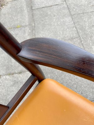 Scandinavian Modern Mahogany and Leather Armchair from DOF, 1970s-LCR-1286695