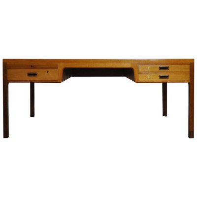 Scandinavian Modern Mahogany Desk by Ejnar Larsen and Axle Bender Madsen for Willy Beck-HPQ-1216136