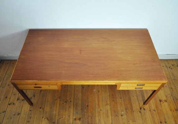 Scandinavian Modern Mahogany Desk by Ejnar Larsen and Axle Bender Madsen for Willy Beck-HPQ-1216136