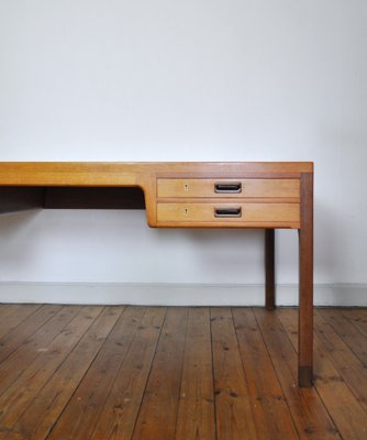 Scandinavian Modern Mahogany Desk by Ejnar Larsen and Axle Bender Madsen for Willy Beck-HPQ-1216136