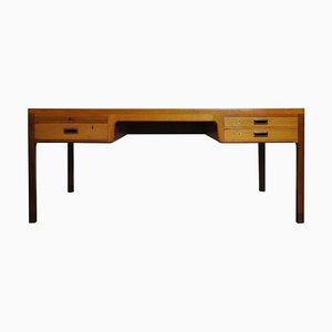 Scandinavian Modern Mahogany Desk by Ejnar Larsen and Axle Bender Madsen for Willy Beck-HPQ-1216136