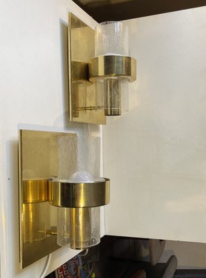 Scandinavian Modern Maritime Brass Sconces by Jonas Hidle for Høvik Verk, 1970s, Set of 2-LCR-1767043