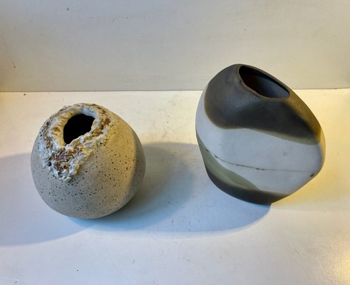 Scandinavian Modern Morphic Ceramic Vases, Set of 2-LCR-1251968