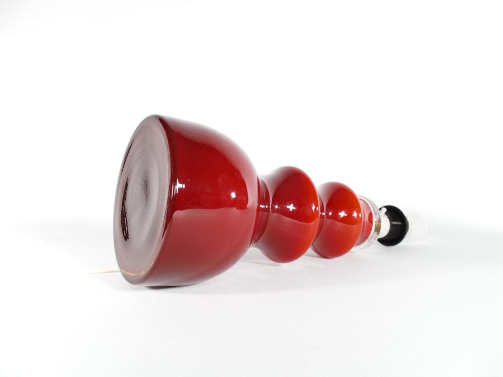 Scandinavian Modern Oxblood Red Table Lamp by Gert Nyström for Hyllinge, 1960s