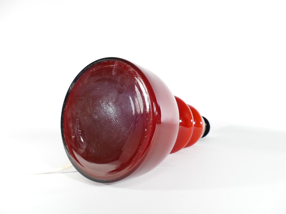 Scandinavian Modern Oxblood Red Table Lamp by Gert Nyström for Hyllinge, 1960s