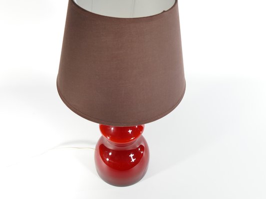 Scandinavian Modern Oxblood Red Table Lamp by Gert Nyström for Hyllinge, 1960s-RUK-1758068