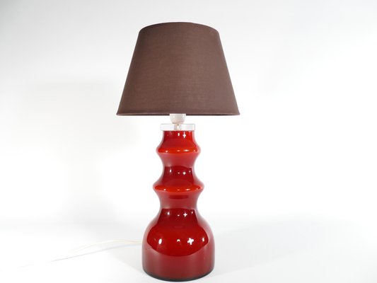 Scandinavian Modern Oxblood Red Table Lamp by Gert Nyström for Hyllinge, 1960s-RUK-1758068