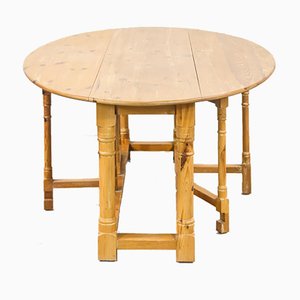 Scandinavian Modern Pine Gateleg Dining Table, 1970s-KMC-699478