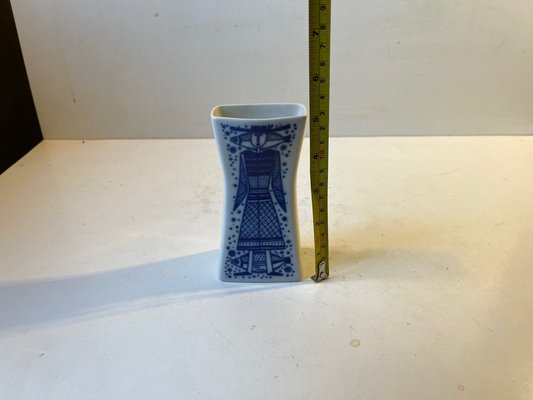 Scandinavian Modern Porcelain Vase by Arne Lindaas for Porsgrunn, 1950s-LCR-1245394