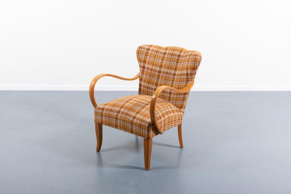 Scandinavian Modern Sculptural Armchair, 1950s-KMC-1418493