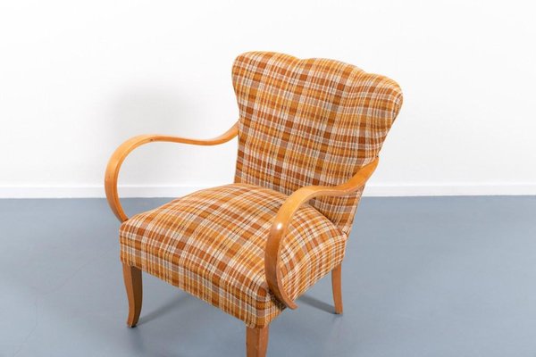 Scandinavian Modern Sculptural Armchair, 1950s-KMC-1418493