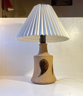 Scandinavian Modern Stoneware Table Lamp by Eigil Henriksen, 1970s-LCR-1090155