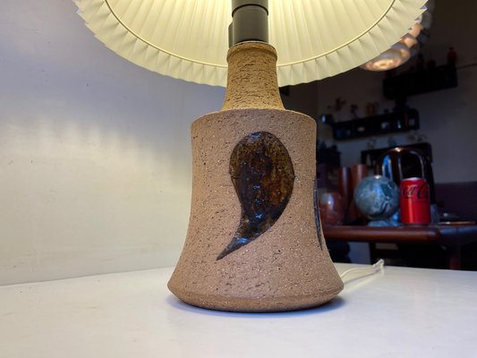 Scandinavian Modern Stoneware Table Lamp by Eigil Henriksen, 1970s-LCR-1090155