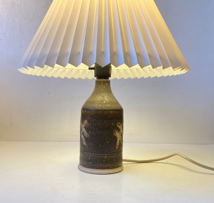 Scandinavian Modern Stoneware Table Lamp by Per Engstrom, 1970s-LCR-1090157