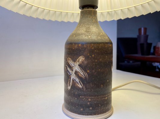 Scandinavian Modern Stoneware Table Lamp by Per Engstrom, 1970s-LCR-1090157